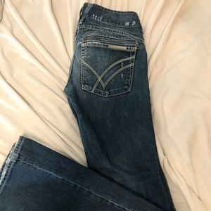 William Rast wide leg denim jeans